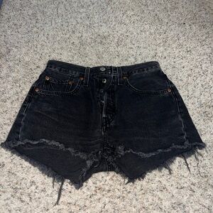 Levi's 501 Black Jean Shorts